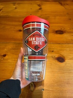 New! TERVIS San Diego State University Aztecs Red Travel Tumbler w/ Lid SDSU
